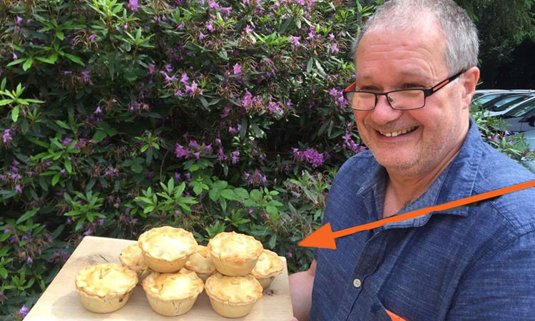 Neil with some of our Vegan Pies