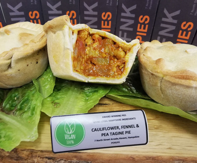 Cauliflower, Fennel & Pea Tagine Pie