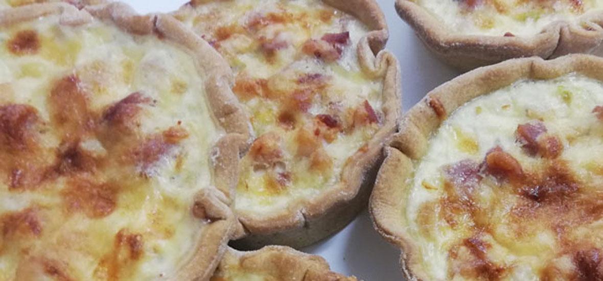 Our Ham & Leak Quiches